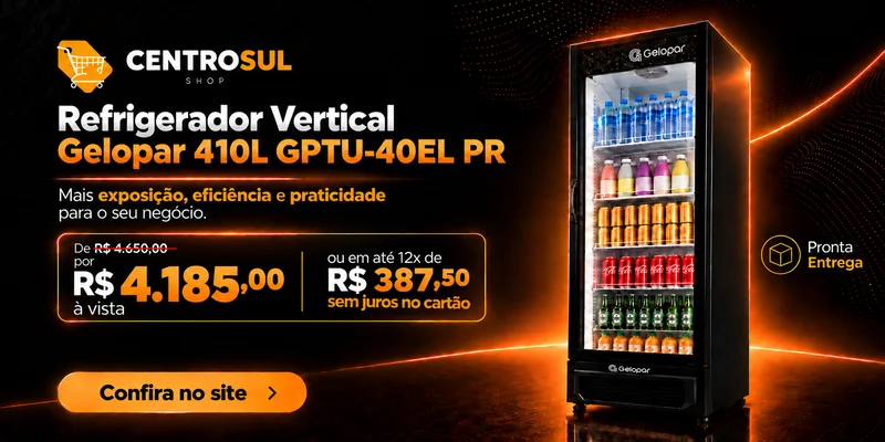 Oferta Gelopar 410L em Destaque