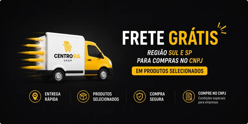 Frete grátis região Sul e SP para compras no CNPJ em produtos selecionados