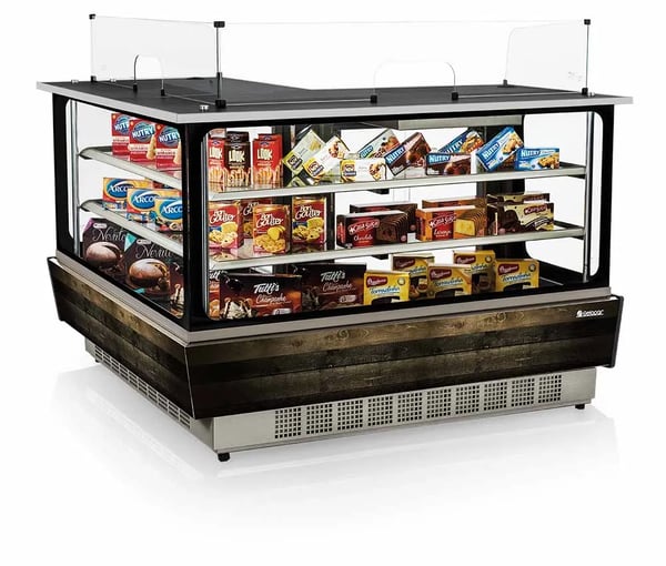 LINHA ELEGANCE SUPER BALCAO CAIXA CURVA 90º GELOPAR MGSX-160