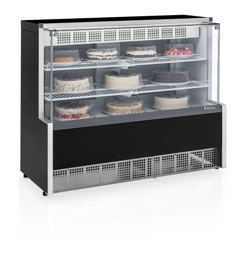 BALCÃO REFRIGERADO CONFEITARIA DUPLA FUNÇÃO AURORA GELOPAR GPEA-140R PR