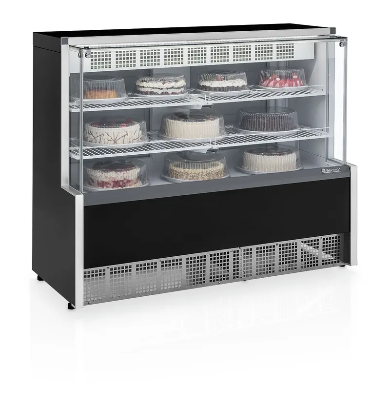 BALCÃO REFRIGERADO CONFEITARIA DUPLA FUNÇÃO AURORA GELOPAR GPEA-140R PR