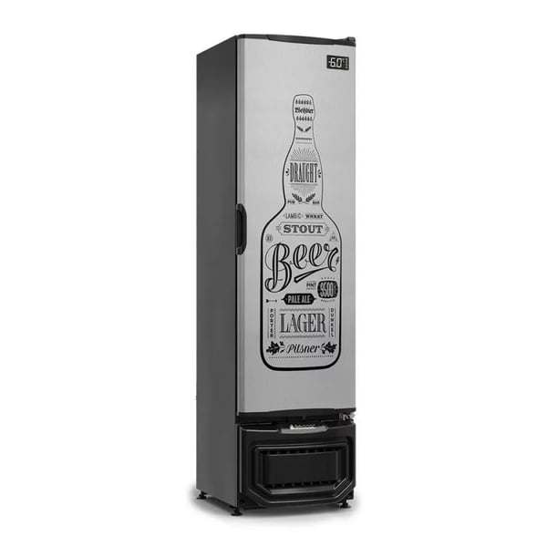 CERVEJEIRA PORTA ADESIVADA 228L GELOPAR GCB-23E GW TI