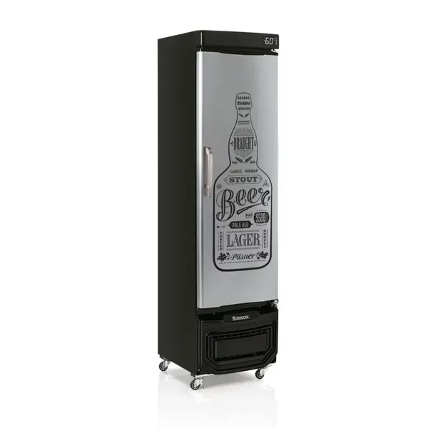CERVEJEIRA GELOPAR 228L PORTA ADESIVADA TIPO INOX GRB-23E GW