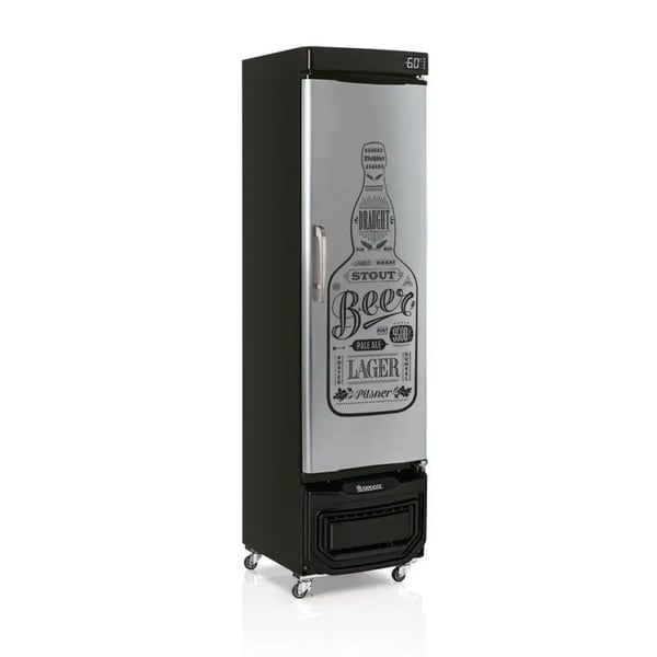 CERVEJEIRA GELOPAR 228L PORTA ADESIVADA TIPO INOX GRB-23E GW