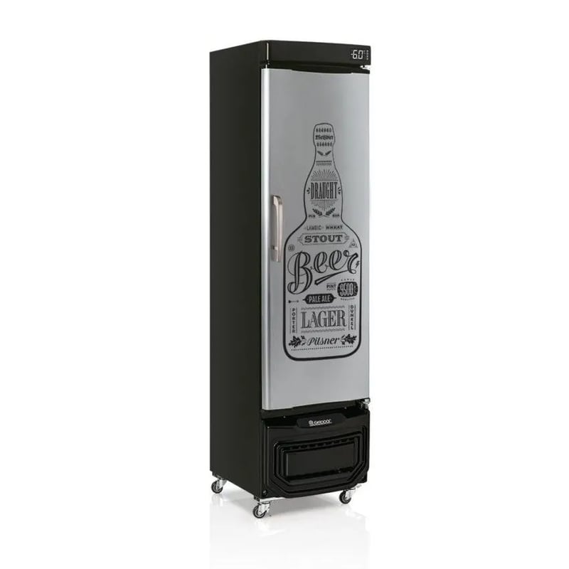 CERVEJEIRA GELOPAR 228L PORTA ADESIVADA TIPO INOX GRB-23E GW