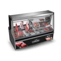 BALCÃO DE AÇOUGUE TURINO PREMIUM GELOPAR GATP-200AD/PR COM DEPÓSITO