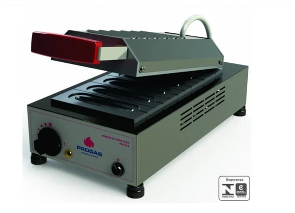MAQUINA DE CREPS SUIÇO PROGAS PRK 06 CAVIDADES ELETRICA