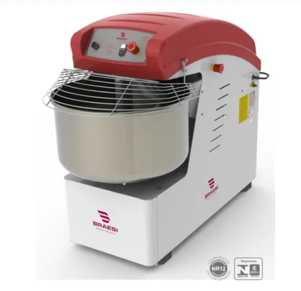 AMASSADEIRA ESPIRAL PARA 40KG DE MASSA BRAESI AES-40 (TRIF. 220V)