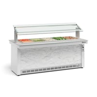 BUFFET REFRIGERADO PARA 10 CUBAS LINHA VITRA GELOPAR GBRF-200BR