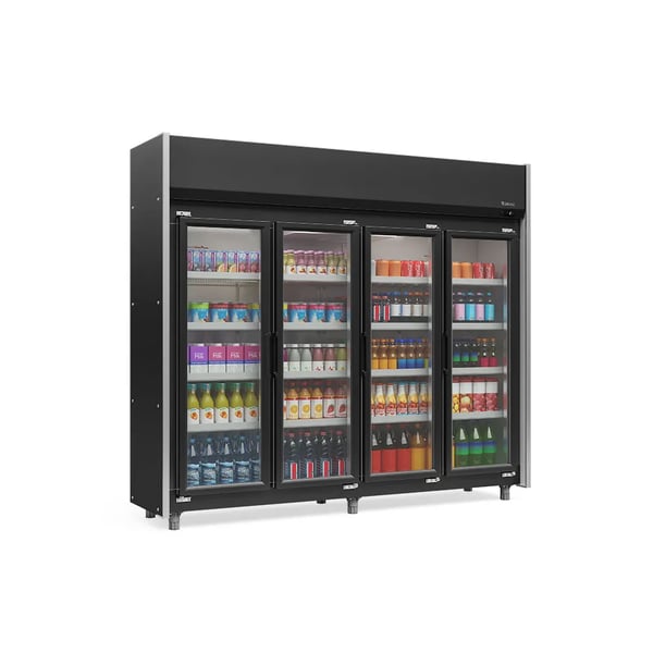 REFRIGERADOR VERTICAL AUTO SERVIÇO 4 PORTAS GELOPAR GEAS-4P
