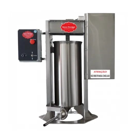 ENSACADEIRA DE LINGUICA ELETRICA SEM PEDESTAL INOX DESIGN 150KG/HORA