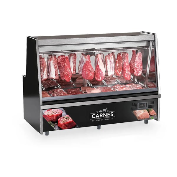 BALCÃO DE AÇOUGUE TURINO STANDARD GELOPAR GATS-200 D/PR COM DEPÓSITO