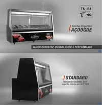 BALCÃO DE AÇOUGUE TURINO STANDARD GELOPAR GATS-200 D/PR COM DEPÓSITO
