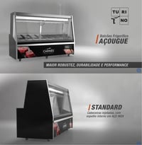 BALCÃO DE AÇOUGUE TURINO STANDARD GELOPAR GATS-200 D/PR COM DEPÓSITO