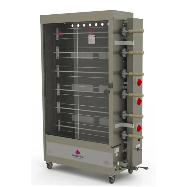 ASSADOR DE FRANGO ESPETO 60KG PROGAS PR-631 A GAS