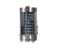 MÁQUINA DE ASSAR FRANGO 130KG COM QUEIMADOR CENTRAL G PANIZ ARV-130 A GAS