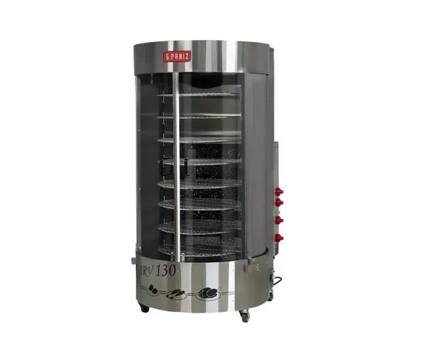 MÁQUINA DE ASSAR FRANGO 130KG SEM QUEIMADOR CENTRAL G PANIZ ARV-130 A GAS