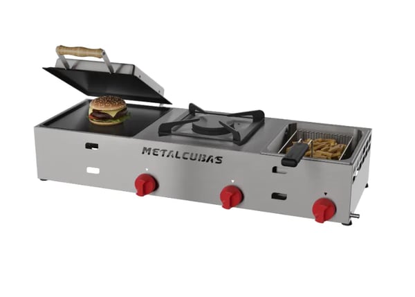 MULTI GRILL METALCUBAS MGF-F A GÁS