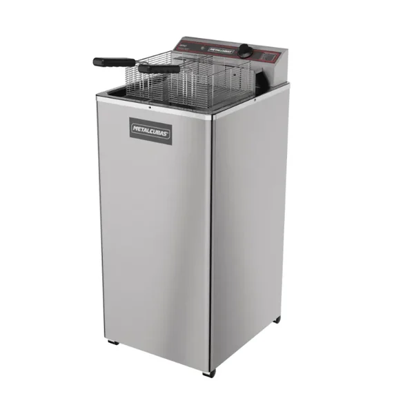 FRITADEIRA ÁGUA E ÓLEO METALCUBAS PEDESTAL 18 LITROS GFAO-18 ELÉTRICO