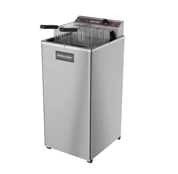 FRITADEIRA ÁGUA E ÓLEO METALCUBAS PEDESTAL 18 LITROS GFAO-18 ELÉTRICO