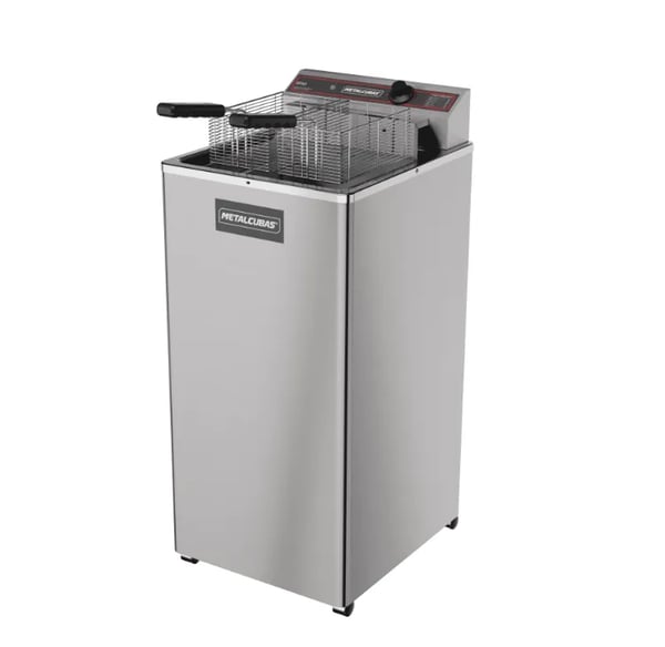 FRITADEIRA ÁGUA E ÓLEO METALCUBAS PEDESTAL 30 LITROS GFAO-30 ELÉTRICO