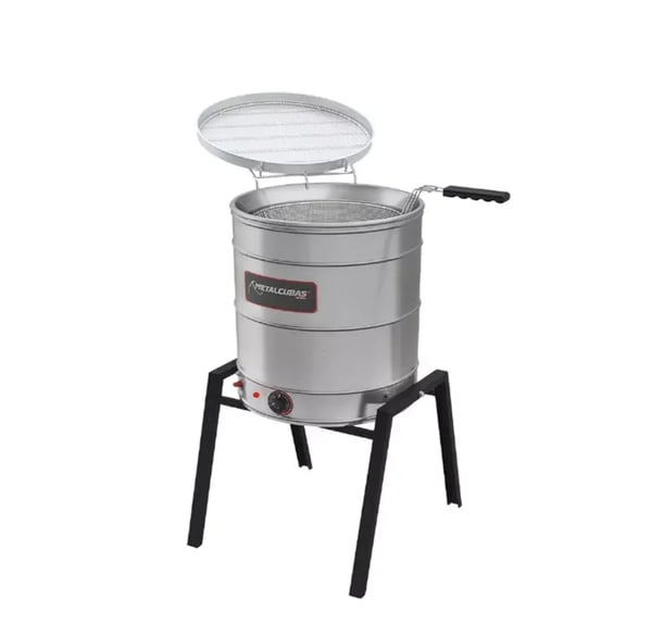 FRITADEIRA ÁGUA E ÓLEO METALCUBAS PEDESTAL 38 LITROS TFAO-40 ELÉTRICO