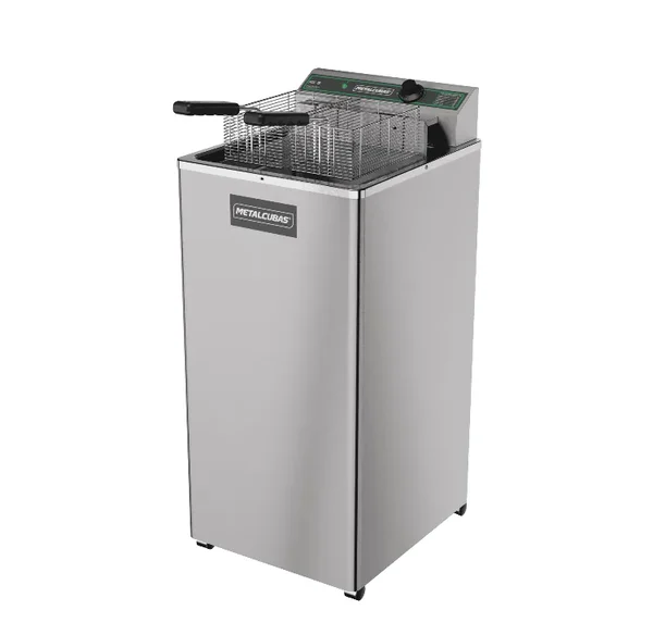 FRITADEIRA ÓLEO METALCUBAS PEDESTAL 15 LITROS FOE-15P ELÉTRICO