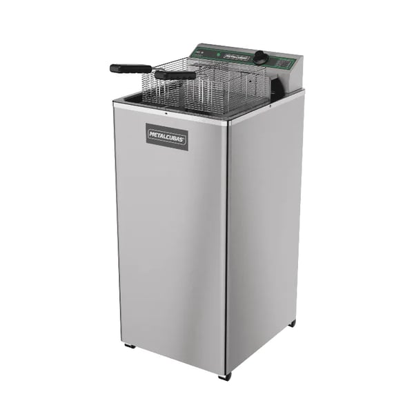 FRITADEIRA ÓLEO METALCUBAS PEDESTAL 15 LITROS FOE-15P ELÉTRICO