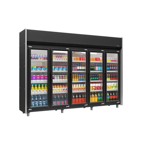 REFRIGERADOR VERTICAL AUTO SERVIÇO 5 PORTAS GELOPAR GEAS-5P