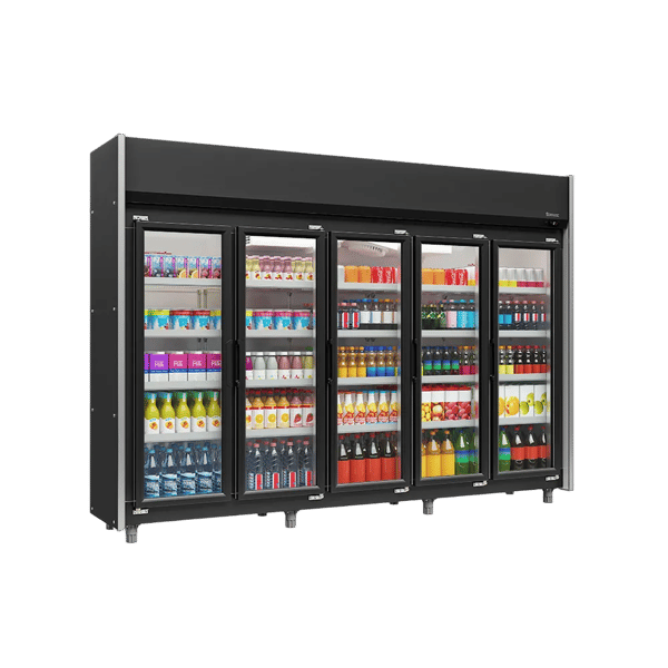 REFRIGERADOR VERTICAL AUTO SERVIÇO 5 PORTAS GELOPAR GEAS-5P