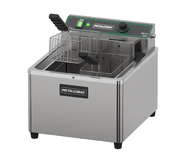 FRITADEIRA ÓLEO METALCUBAS DE MESA 15 LITROS FOE-15M 8000W ELÉTRICO