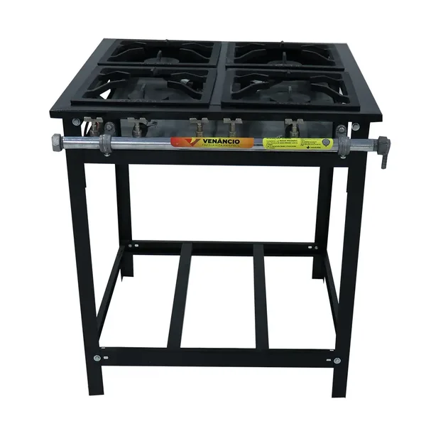Fogão Industrial Venâncio E4 30X30 4 Bocas Simples