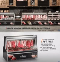 BALCÃO DE AÇOUGUE TURINO PREMIUM GELOPAR GATP-300AD/PR COM DEPÓSITO