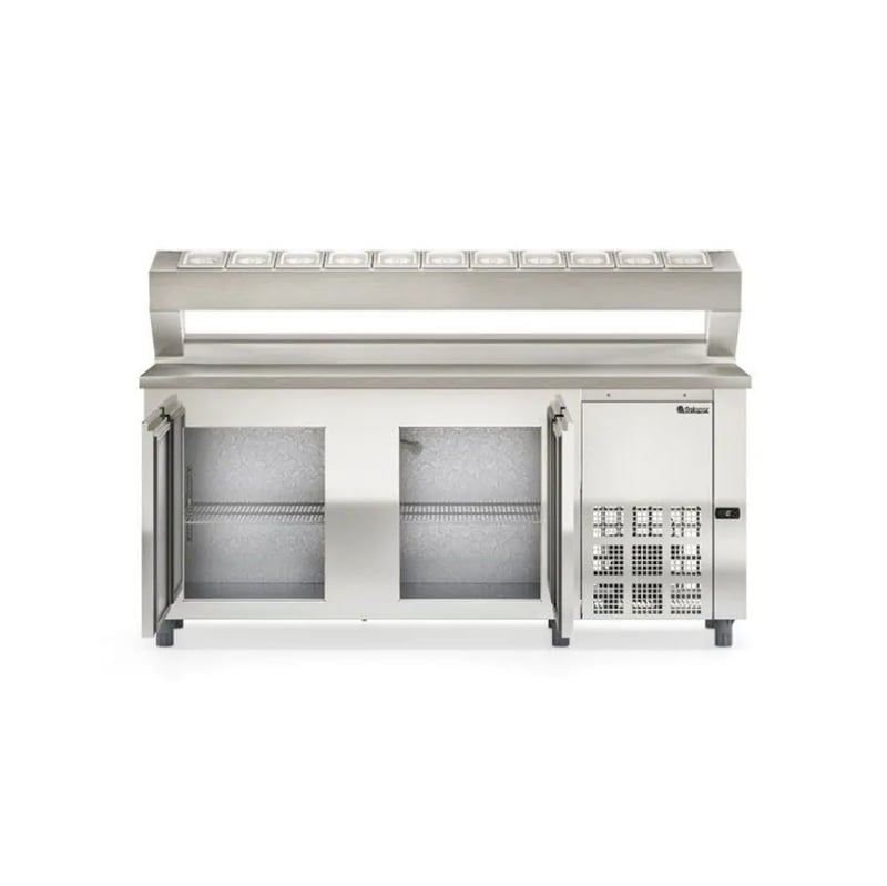 BALCÃO REFRIGERADO CONDIMENTADOR PARA 11 CUBAS GELOPAR GBPZ-200