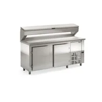 BALCÃO REFRIGERADO CONDIMENTADOR PARA 11 CUBAS GELOPAR GBPZ-190T COM TAMPO