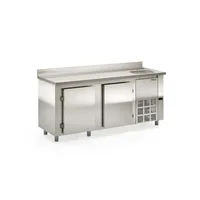 BALCÃO REFRIGERADO DE ENCOSTO COM CUBA LADO DIREITO GELOPAR GBFE-200CD/AI