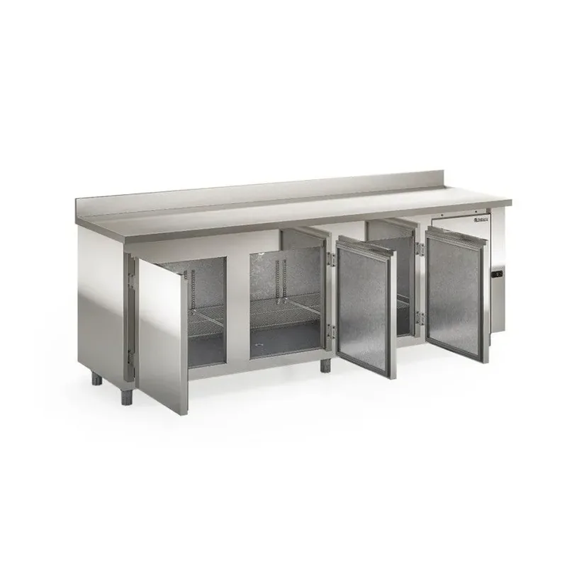 BALCÃO REFRIGERADO DE ENCOSTO COM CUBA LADO DIREITO GELOPAR GBFE-250CD/AI