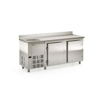 BALCÃO REFRIGERADO DE ENCOSTO COM CUBA LADO ESQUERDO GELOPAR GBFE-200CE/AI