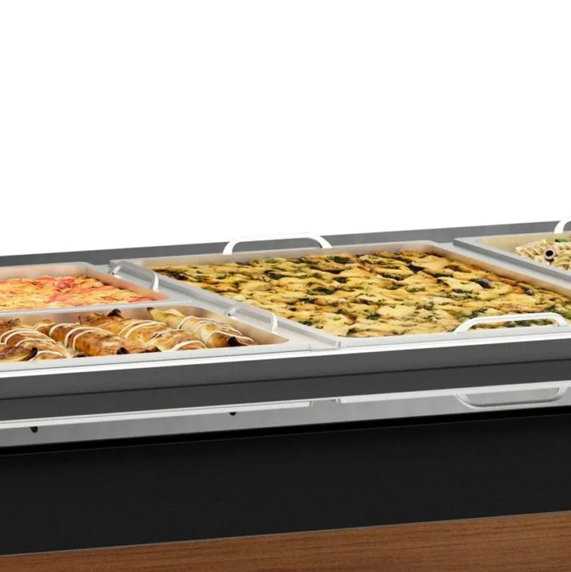 BUFFET TÉRMICO PARA 10 CUBAS VITRA GELOPAR GBTA-200 PR