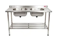 MESA INOX 2,00 x 70 02 CUBAS 50x40x25 CENTRAL IMECA