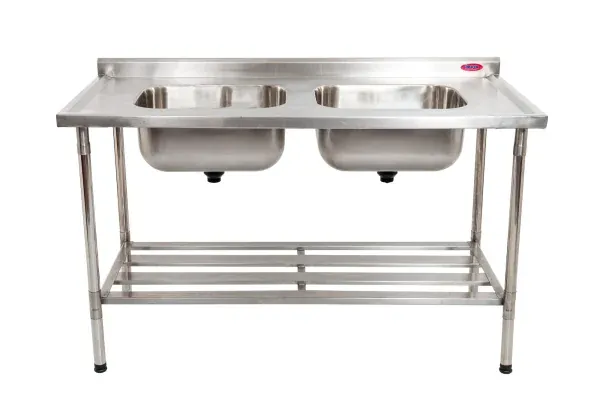 MESA INOX 2,00 x 70 02 CUBAS 50x40x25 CENTRAL IMECA