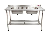 MESA INOX 2,00 x 70 02 CUBAS 50x40x25 CENTRAL IMECA