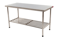 MESA INOX 430 150 x 70 x 90 LISA COM GRADE IMECA