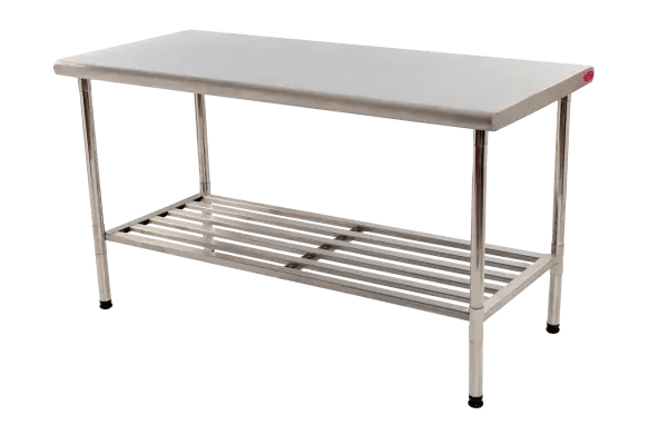 MESA INOX 430 150 x 70 x 90 LISA COM GRADE IMECA