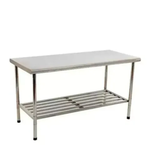 MESA INOX 430 120 x 70 x 90 LISA COM GRADE IMECA