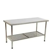 MESA INOX 430 120 x 70 x 90 LISA COM GRADE IMECA