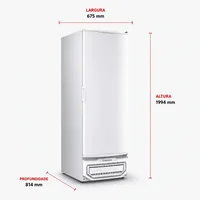 FREEZER REFRIGERADOR VERTICAL TRIPLA AÇÃO 577L GELOPAR GPC-57 TE BR