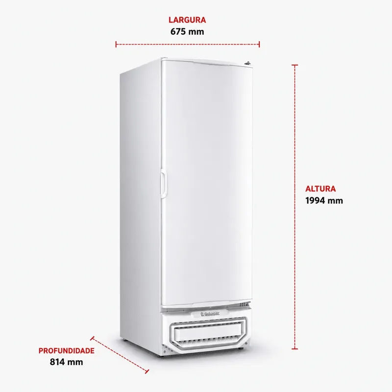 FREEZER REFRIGERADOR VERTICAL TRIPLA AÇÃO 577L GELOPAR GPC-57 TE BR