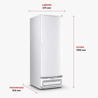 FREEZER REFRIGERADOR VERTICAL TRIPLA AÇÃO 577L GELOPAR GPC-57 TE BR