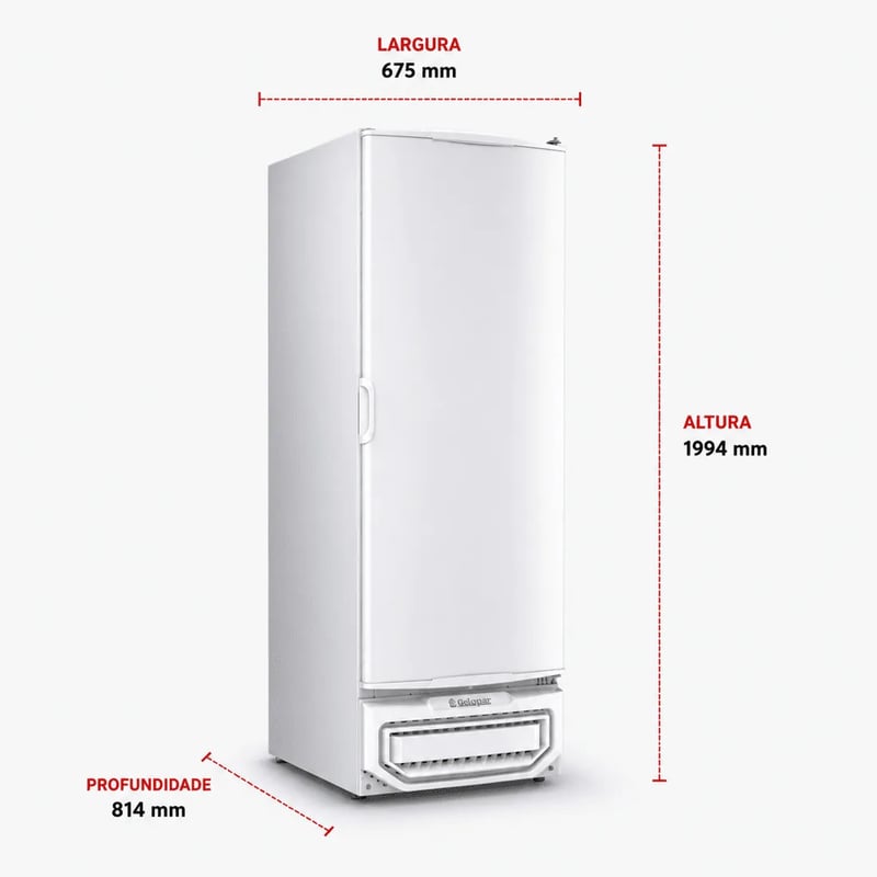 FREEZER REFRIGERADOR VERTICAL TRIPLA AÇÃO 577L GELOPAR GPC-57 TE BR